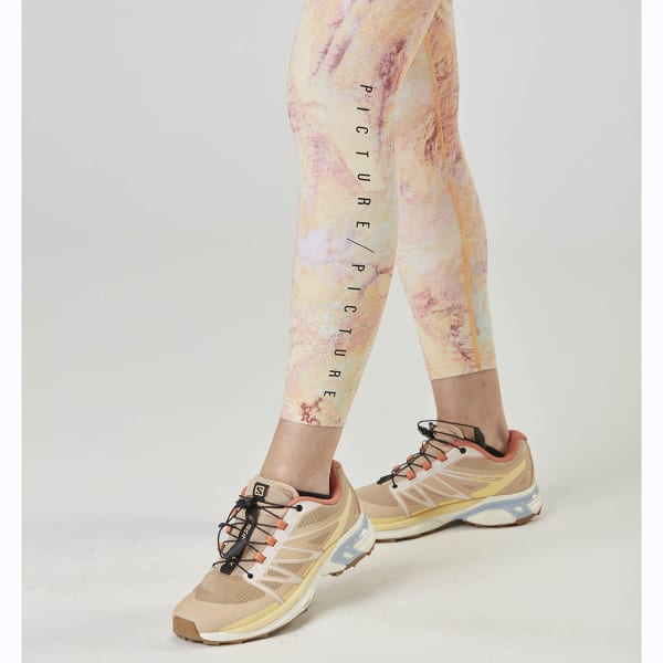 Collant running PICTURE CATY PRINTED TECH LEGGINGS W GEOLOGY CREAM