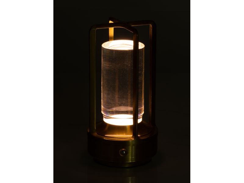 COCON USB-Tischleuchte Laterne, Gold Portable LED-Leuchte