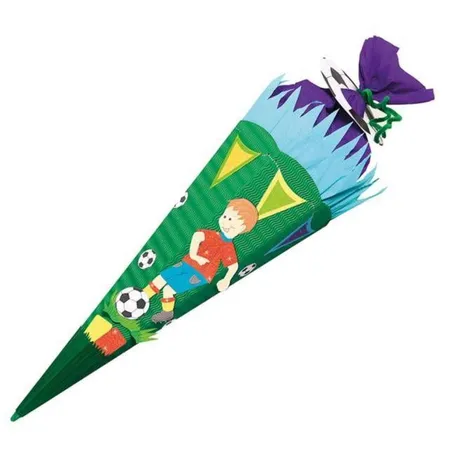 URSUS Bastelschultüte Fußballer, 6 eckig, 68 cm