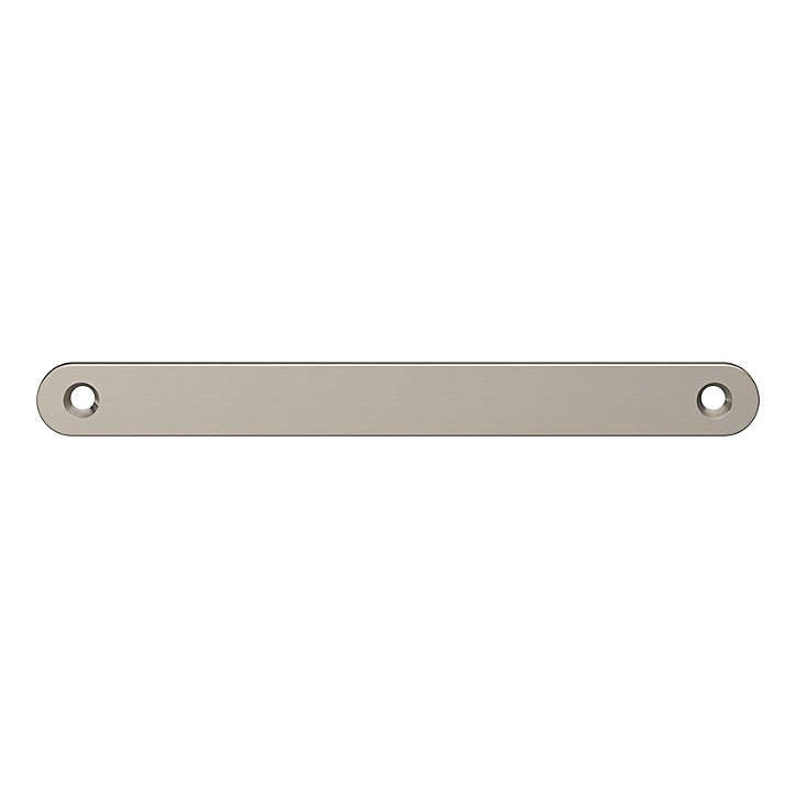 Plaque de poignée de porte Minzh GoodHome chrome brillant 190 x 7 mm