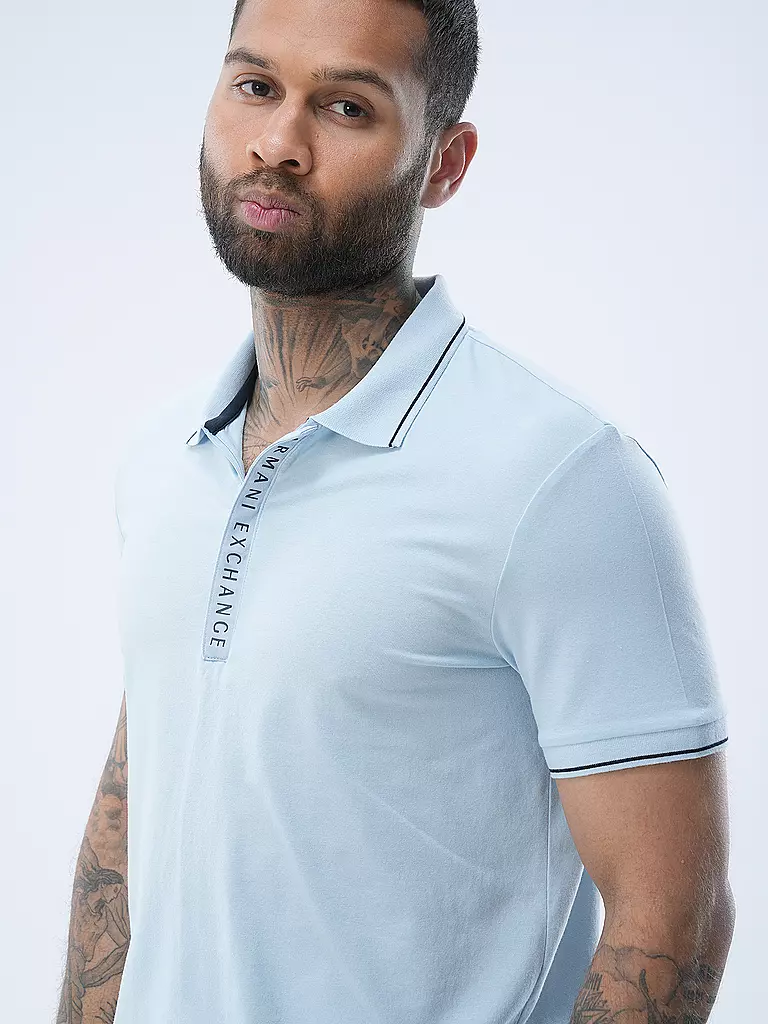 ARMANI EXCHANGE Poloshirt  hellblau