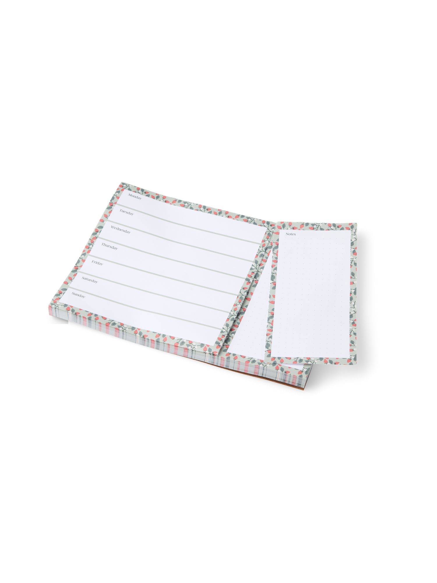 Blok med ugeplan | 24 x 17 cm.  | Milky Green