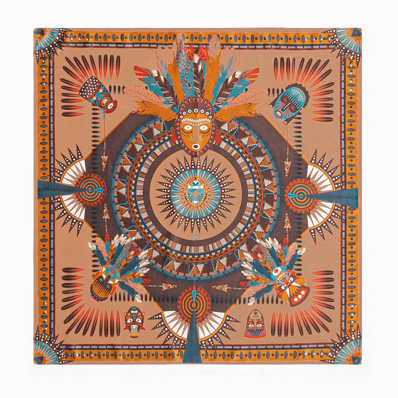 Wild Foulard Maskafrik Mini camel - 54x54 cm