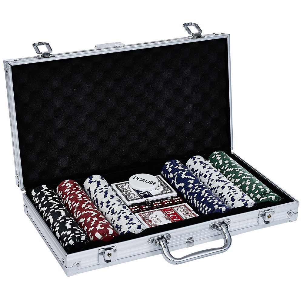 Mallette de poker en aluminium 300 jetons