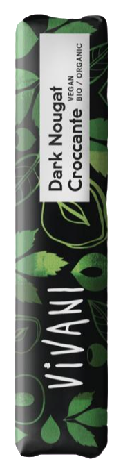 Vivani Chocolate To Go Dark Nougat Croccante Vegan 35 gram
