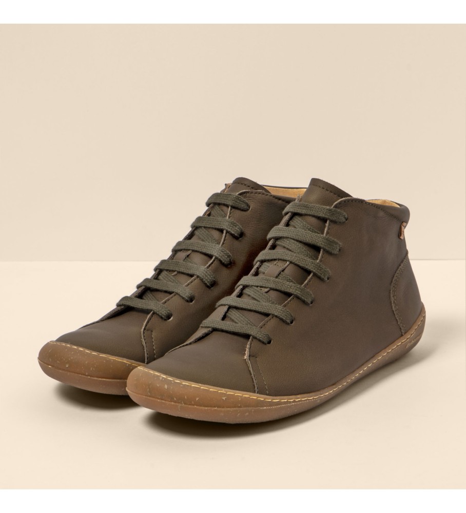 Botas de couro verde do Naturalista