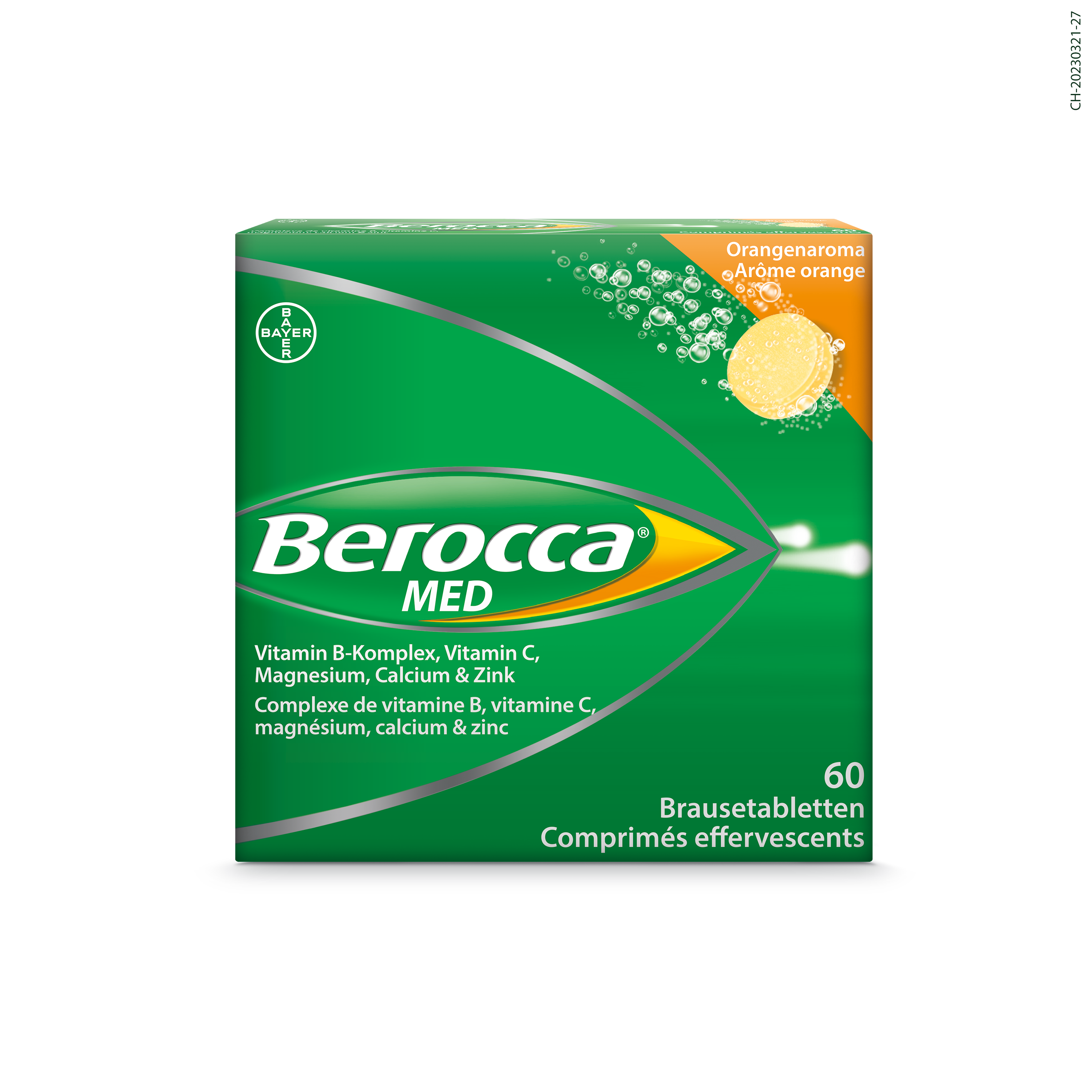 BEROCCA MED<br>60 Stück, Dose, Brausetablette, Orangenaroma