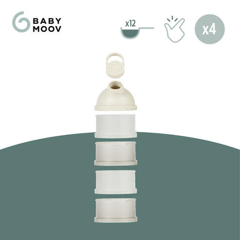 Boîtes doseuses de lait en poudre Babydose Mineral Beige - BABYMOOV