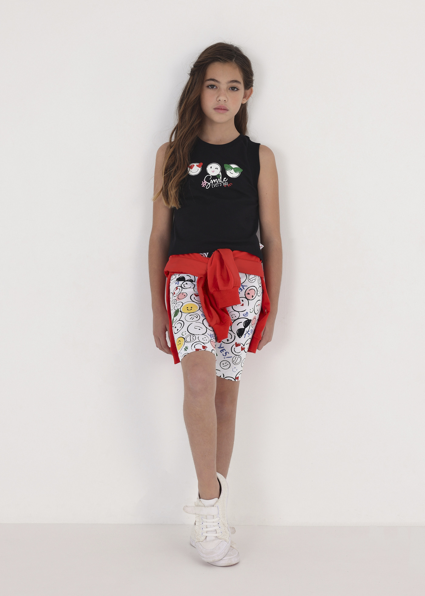 Camiseta regata de algodão sustentável para meninas