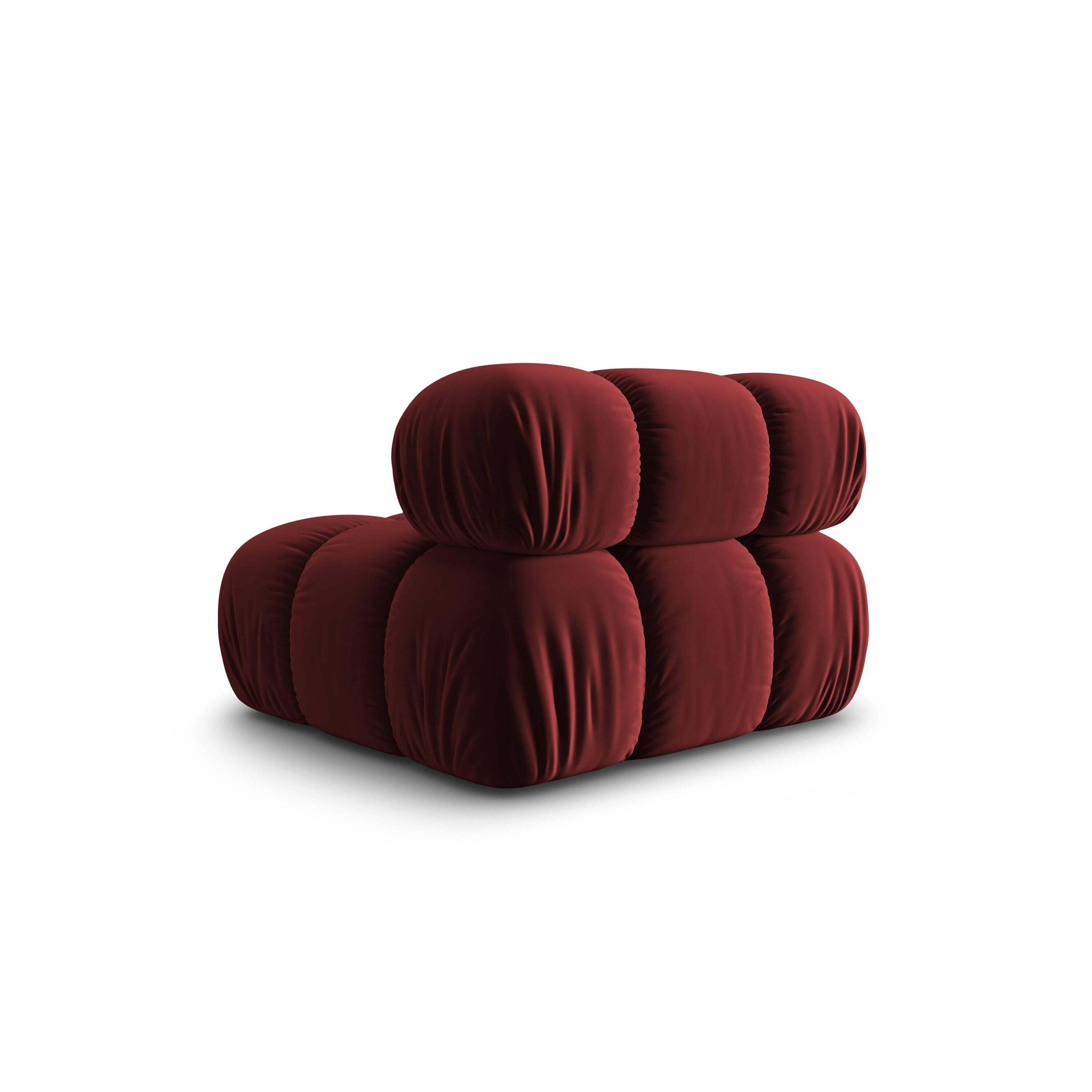 Milo Casa Tropea Modulair Bank Element - Middenstuk - Bordeauxrood