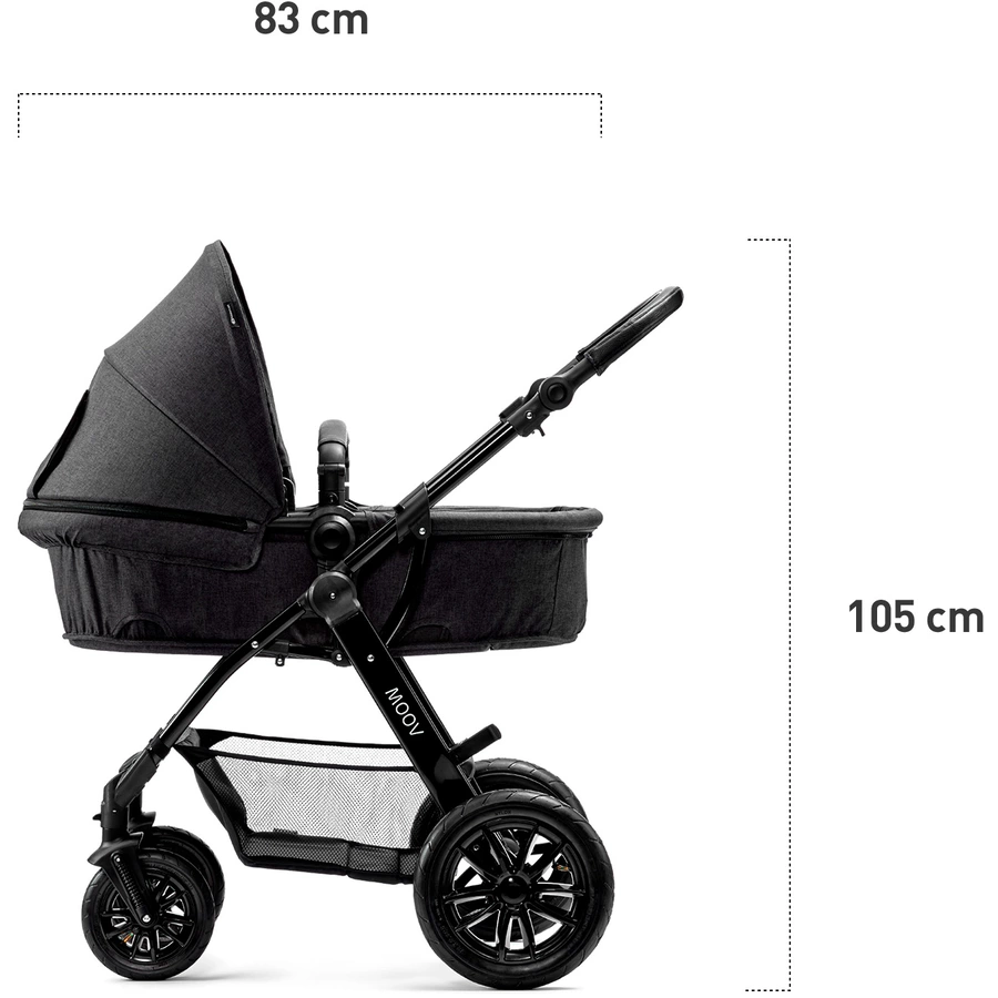 Kinderkraft Kombikinderwagen 3 in 1 Moov Navy