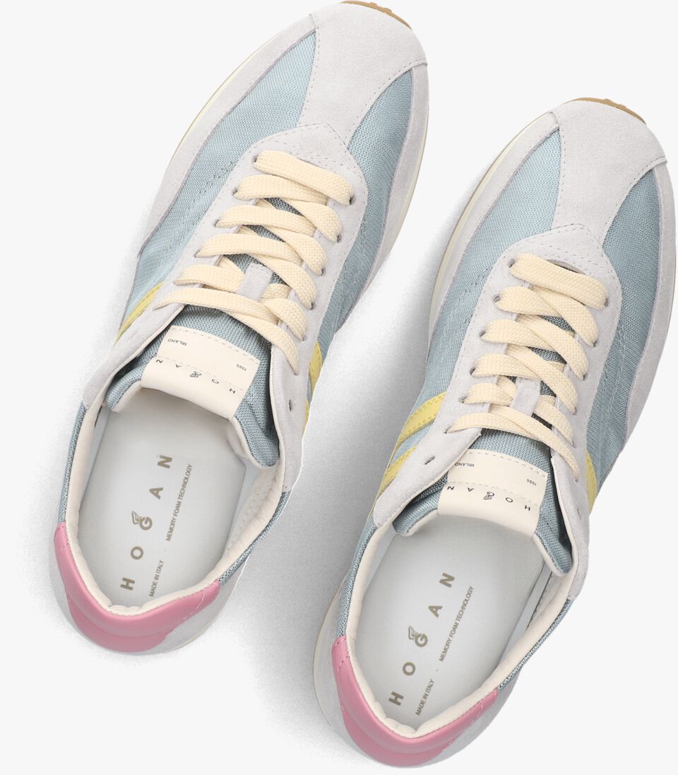 blauwe hogan lage sneakers h699 allacciato h