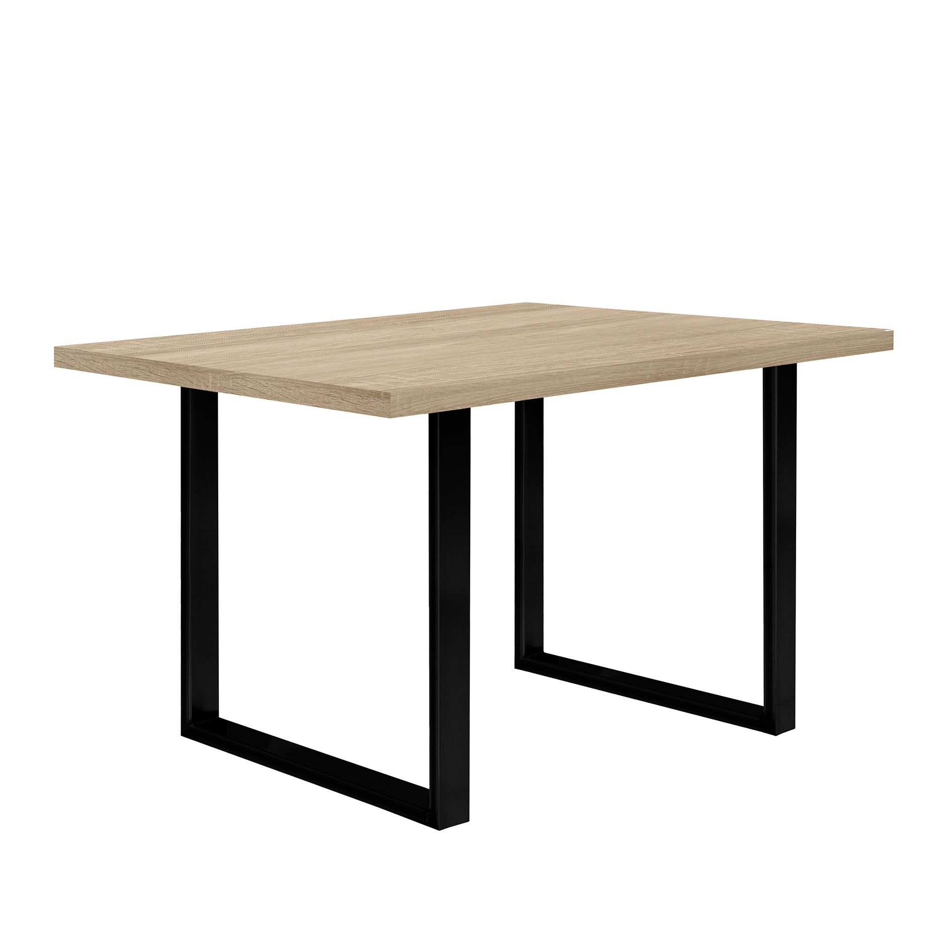 Esstisch - Sonoma Eiche - schwarz - 140x90 cm