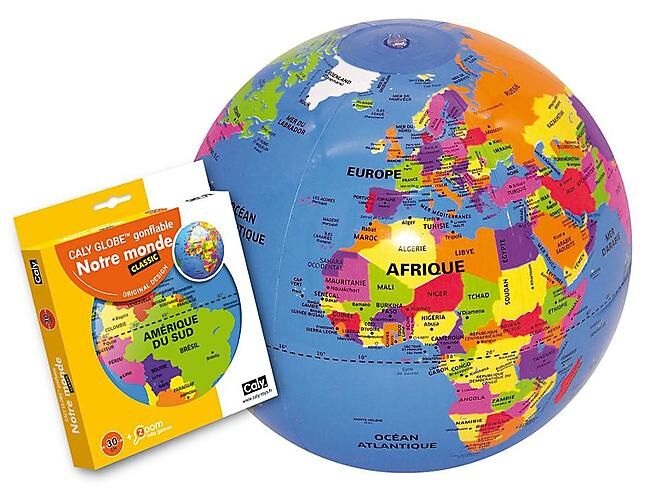 CALY - GLOBE GONFLABLE 30 CM NOTRE MONDE