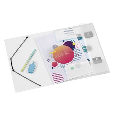 Viquel Propyglass - Chemise polypro à rabats - A4 - incolore