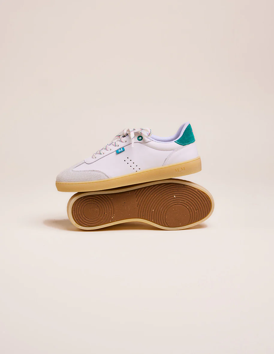 Baskets basses Lucia - Blanc et canard