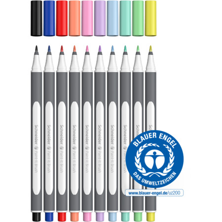 Schneider Paint-It 070 10er-Etui Brush pen - Brush