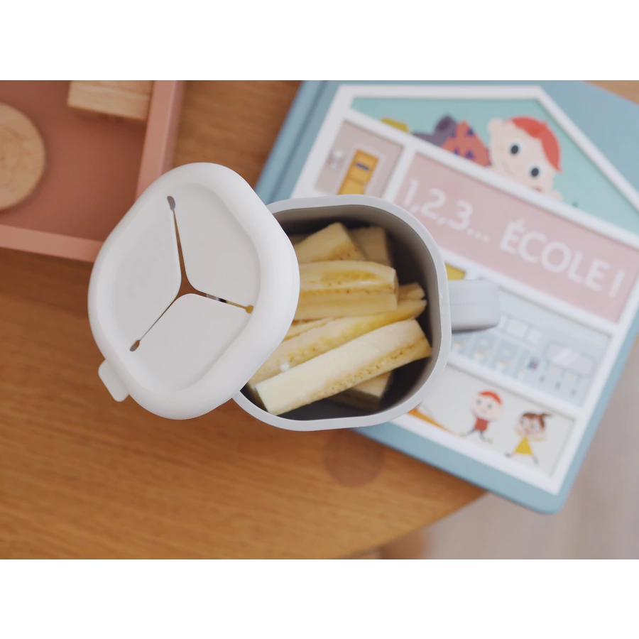 BEABA® Snackbox Pick'n'Snack Velvet grau - Silikon