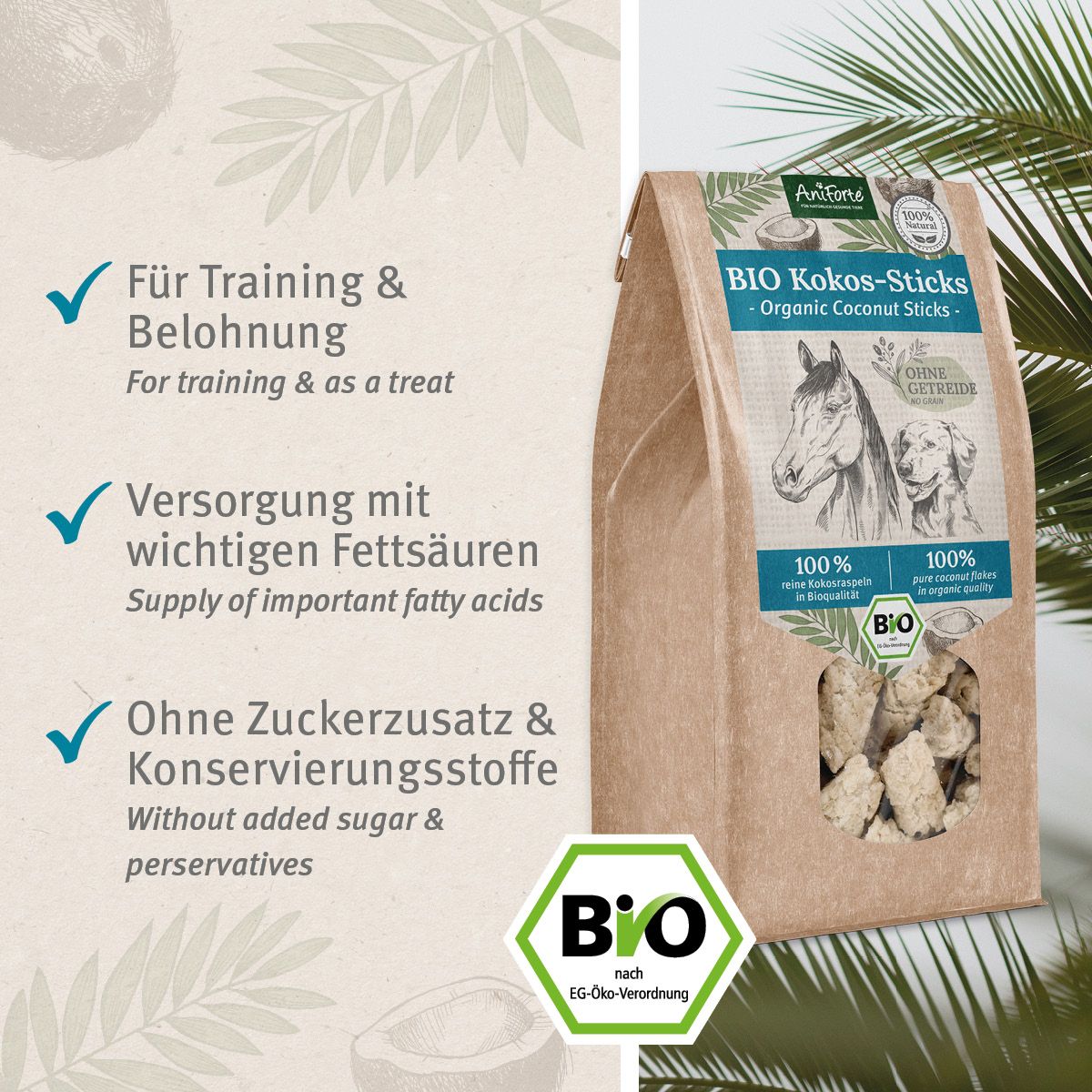AniForte BIO Kokos-Sticks Snack
