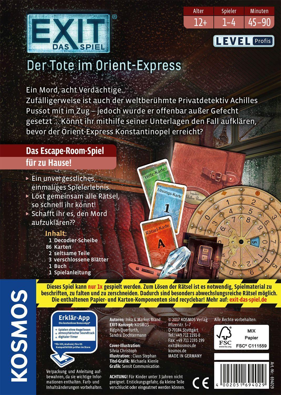 EXIT- Das Spiel, Der Tote im Orient-Express (Spiel)