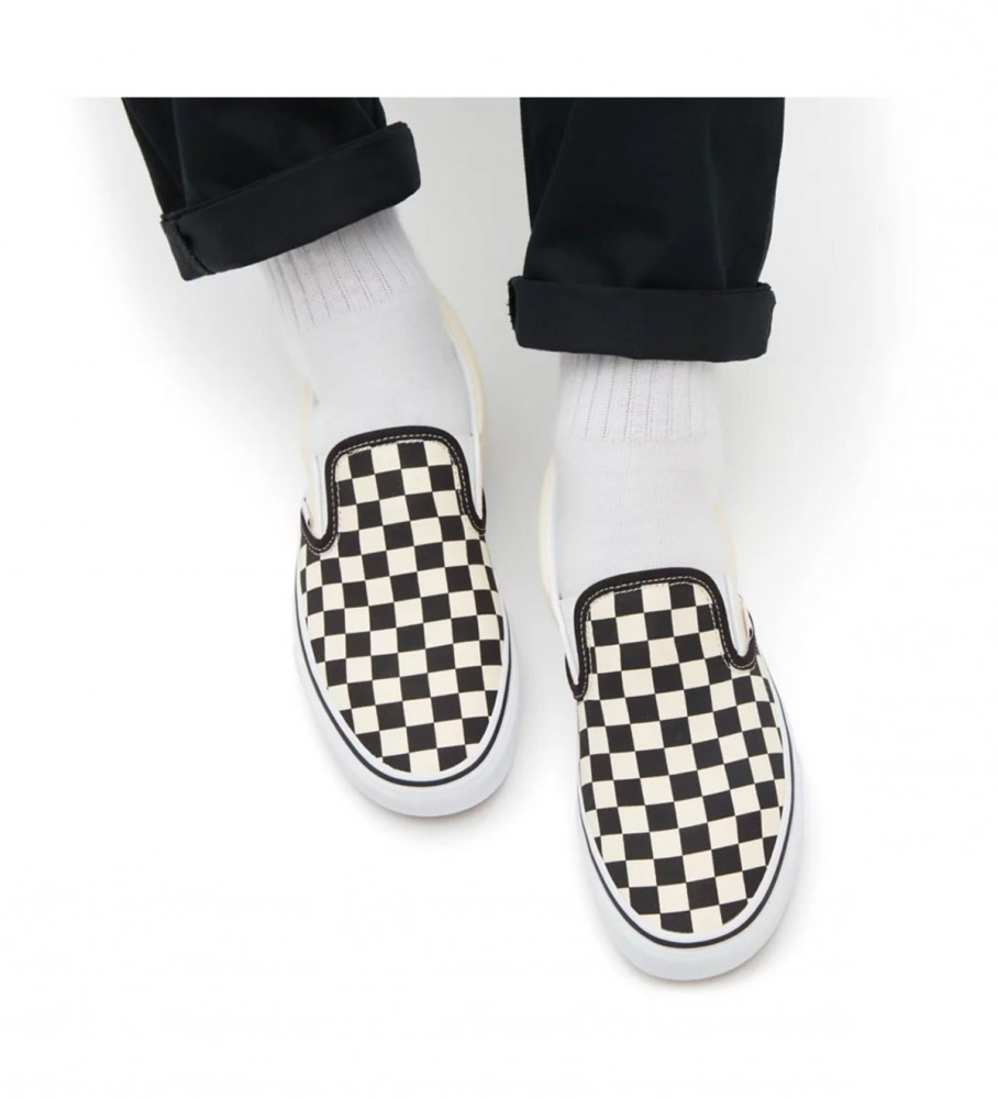 Vans Zapatillas Checkerboard Classic Slip-On Preto