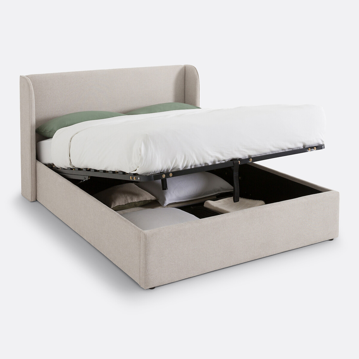 LA REDOUTE INTERIEURS<br>Cama baú com estrado de ripas rebatível, Nasik