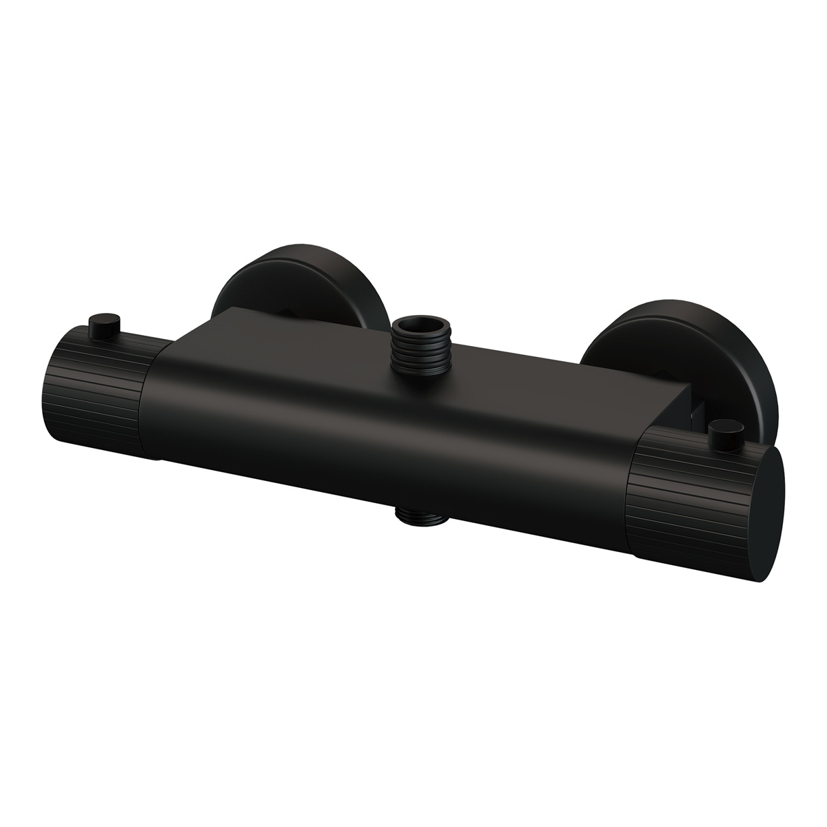 Brauer Stripe opbouw regendouche met 25cm hoofddouche en 3 standen handdouche zwart mat