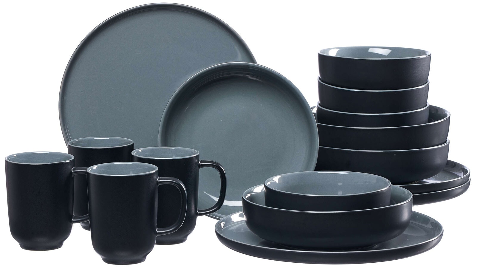 Ritzenhoff & Breker Kombiservice JASPER 16-teilig schwarz