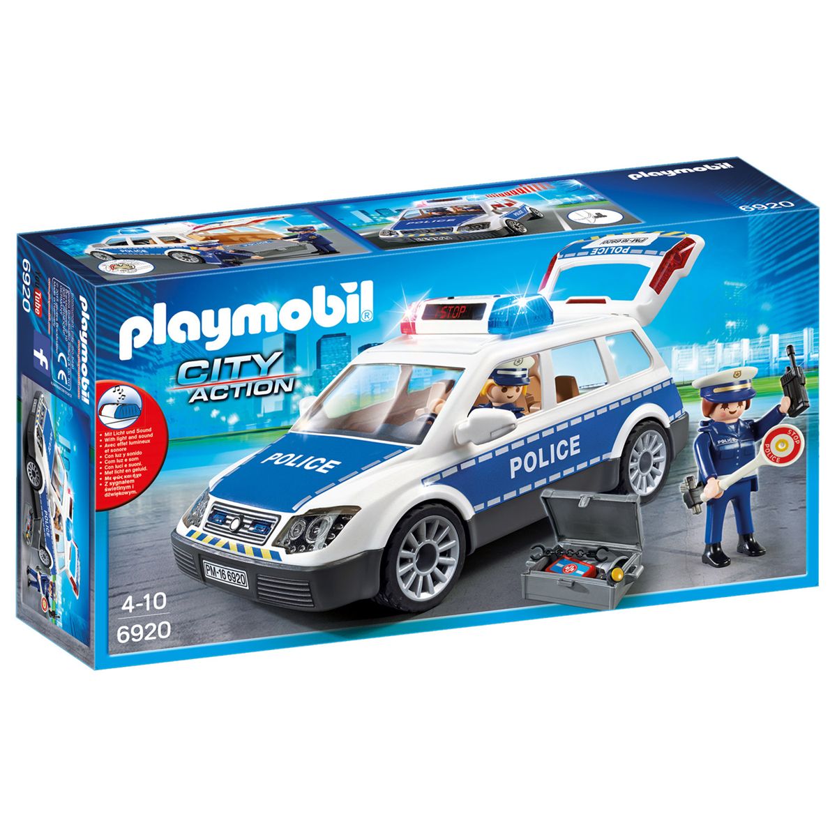 Voiture de policiers avec gyrophare Playmobil City Action 6920