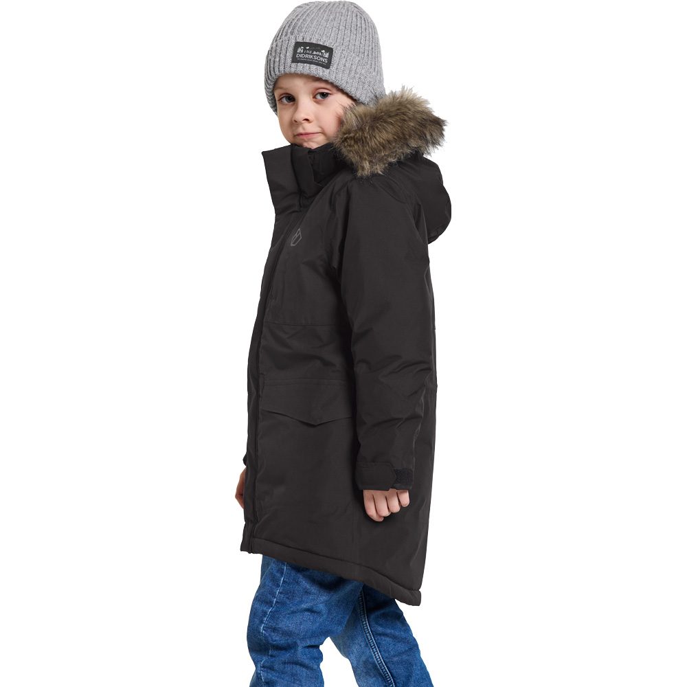 Didriksons Pyrit Parka Kinder schwarz