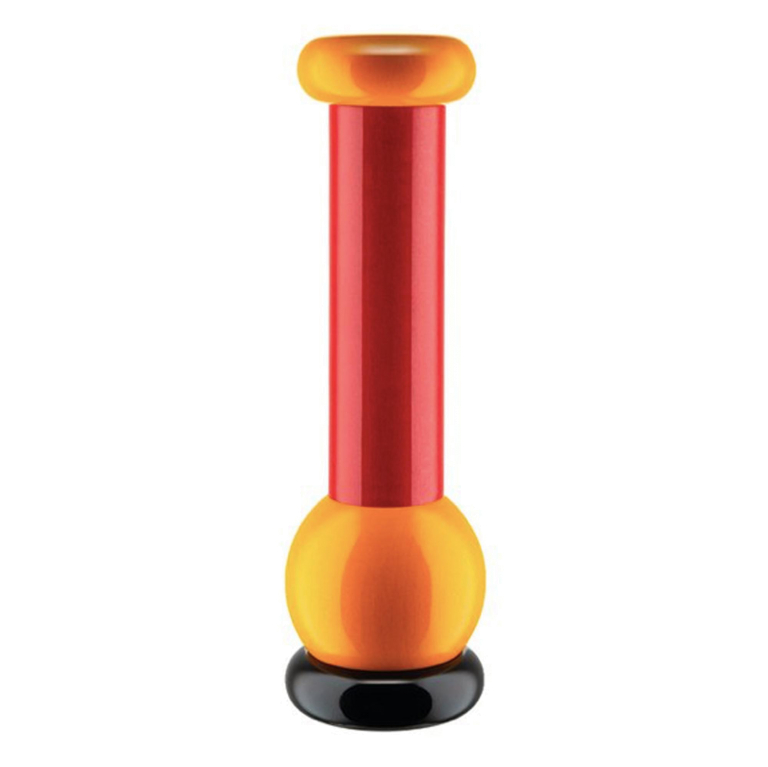 Alessi Sotsass peper- en zoutmolen medium rood