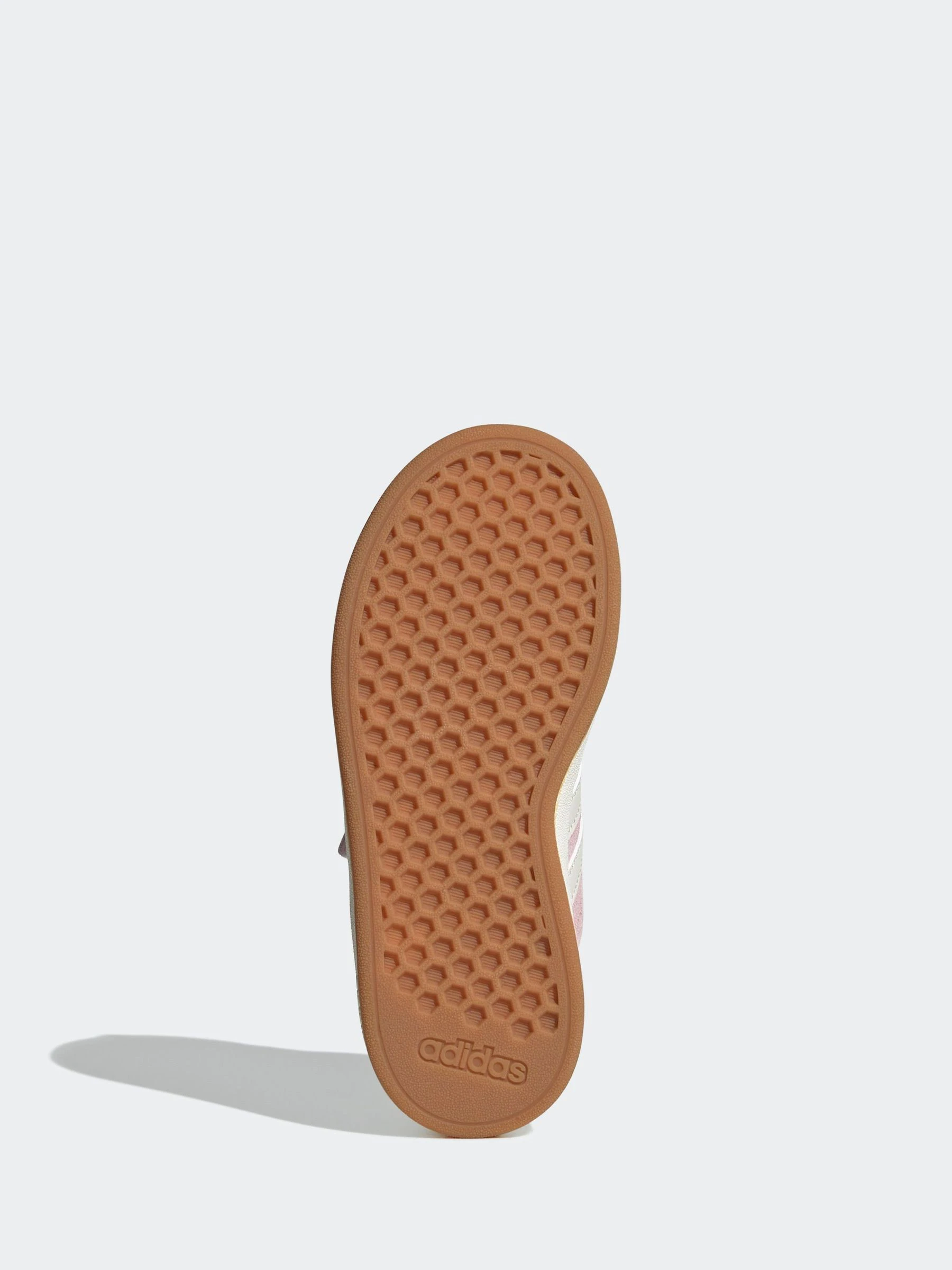 Roze - adidas Grand Court 00suède kindersneakers met elastische veters