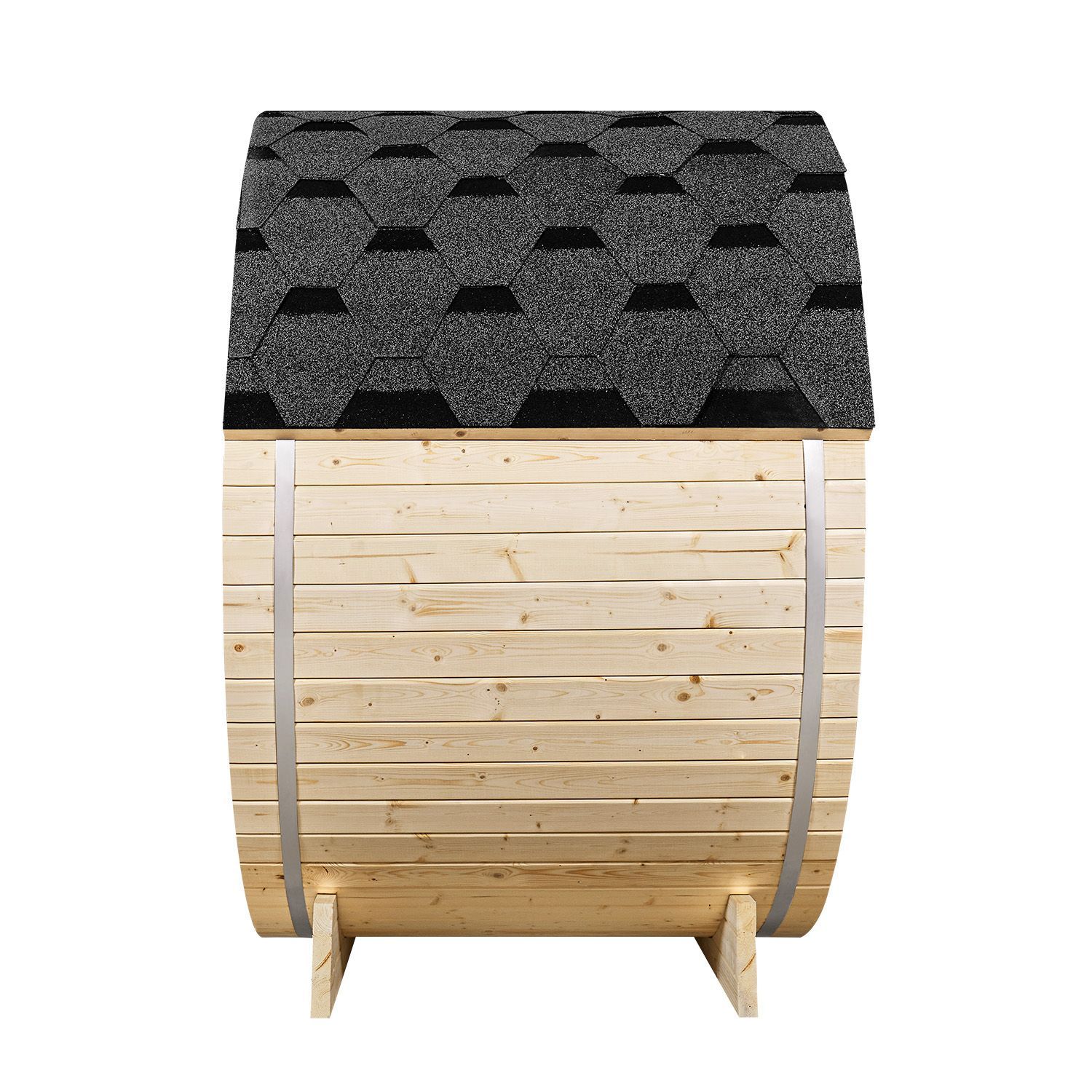 Artsauna Fasssauna Spitzbergen 120 - 2 Personen, 3,6 kW Ofen, Zubehör - Fichtenholz Sauna