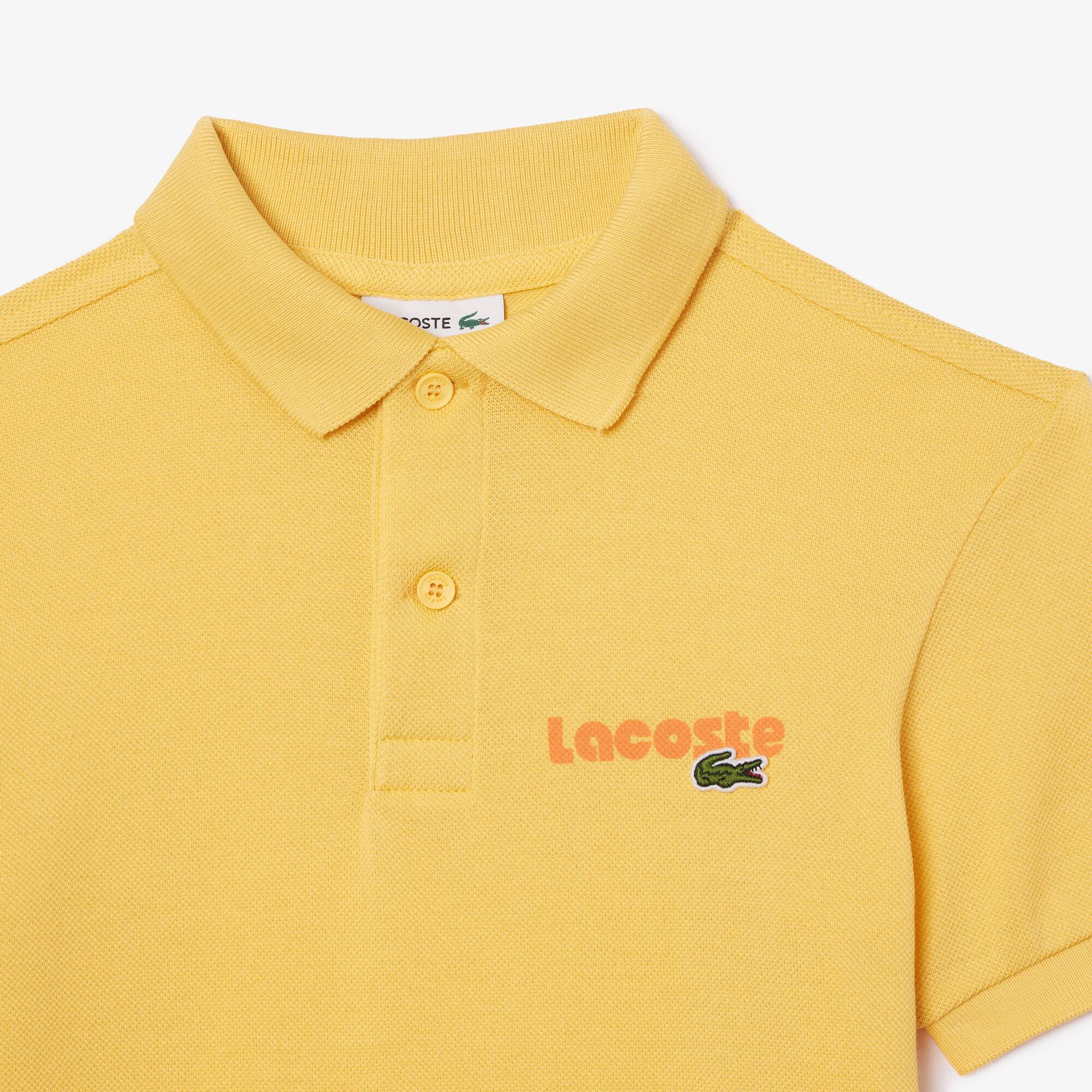 Poloshirt aus Baumwoll-Piqué mit LACOSTE Aufdruck Poloshirts - Gelb - Lacoste - Jungen