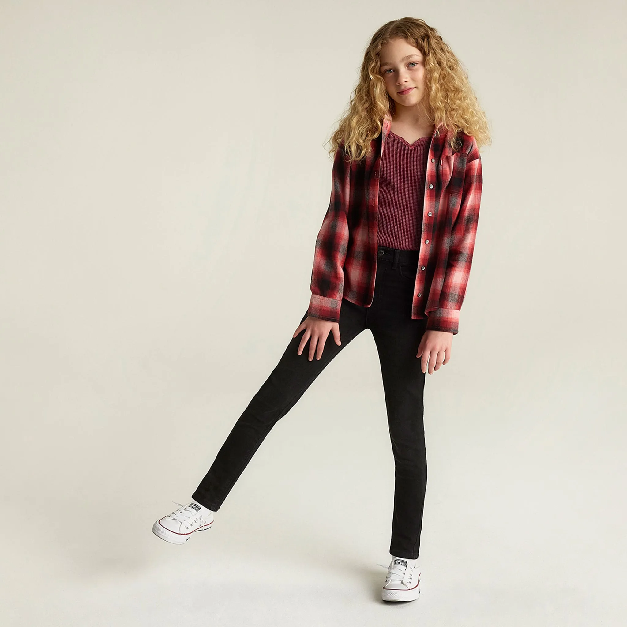 Levi's Chemise Carreaux Capuche 4-6X
