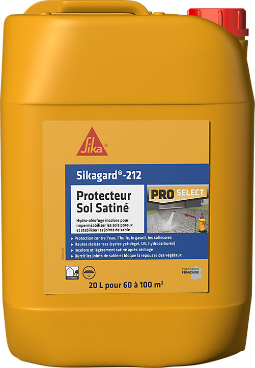 Imperméabilisant Sika Sikagard protection sol satiné 20 L