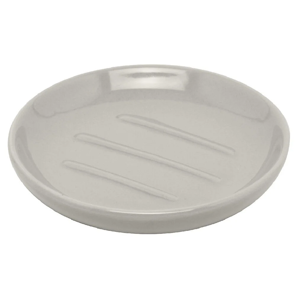 Porte savon rond taupe