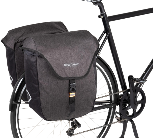 Atran Velo Zap AVS Grey Sidetaskesæt, 2 x 25L