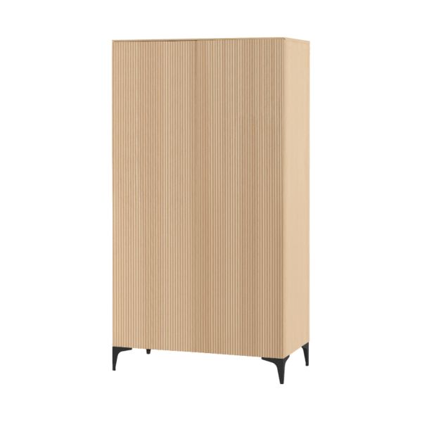Kidsmill Levi Kledingkast 2-Deurs - Incl. Rechte Poot - Naturel Eiken