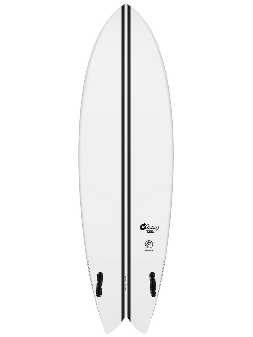 Torq Tec Twin Fish 6'6 Surfboard white