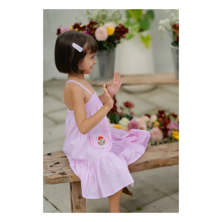 Kidsagogo Robe Novalie Rayée | Rose