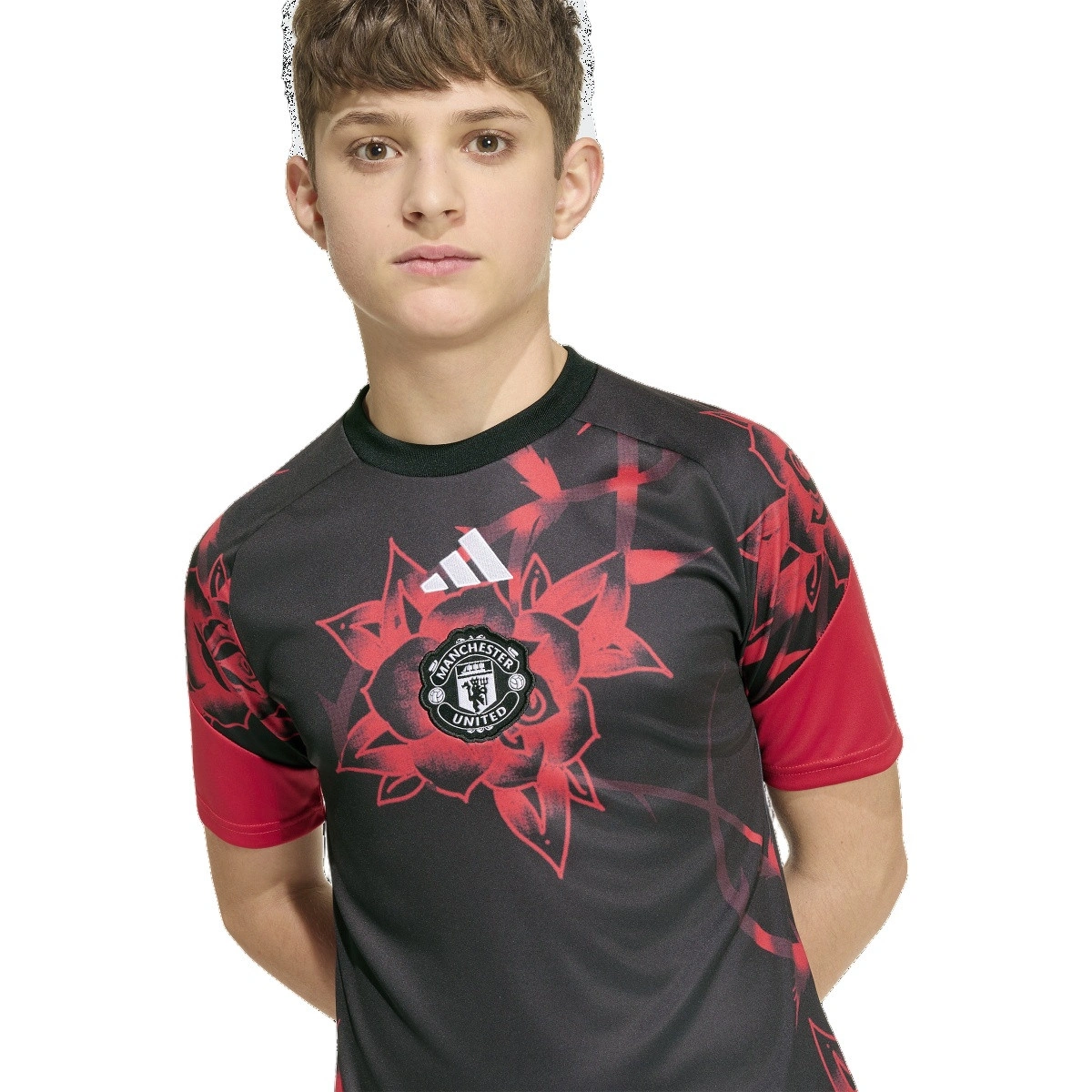 T-Shirt adidas Manchester United Pre-Match Home 2026-2027 Criança