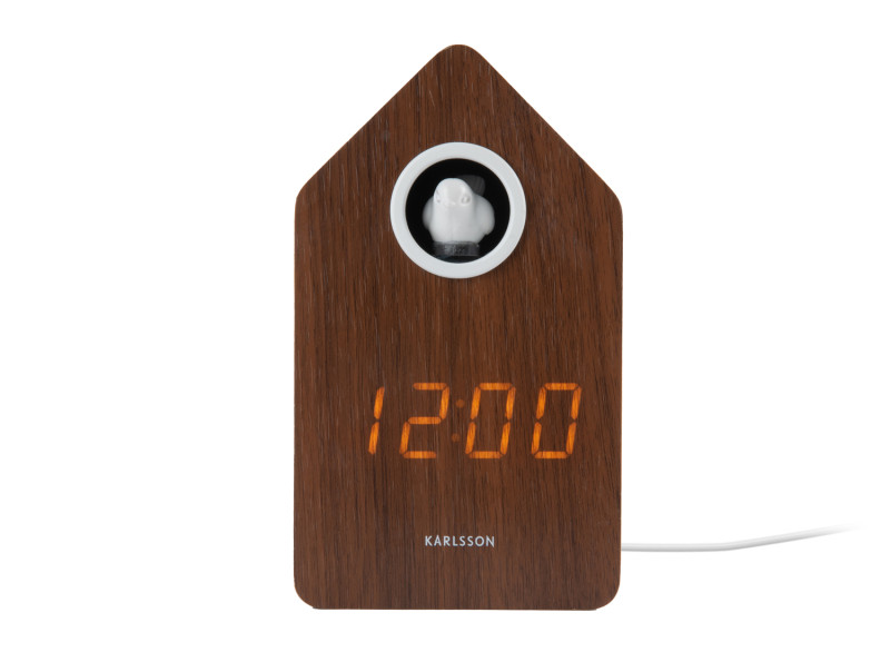 Alarm Clock Cuckoo LED KA6061BK Black wood