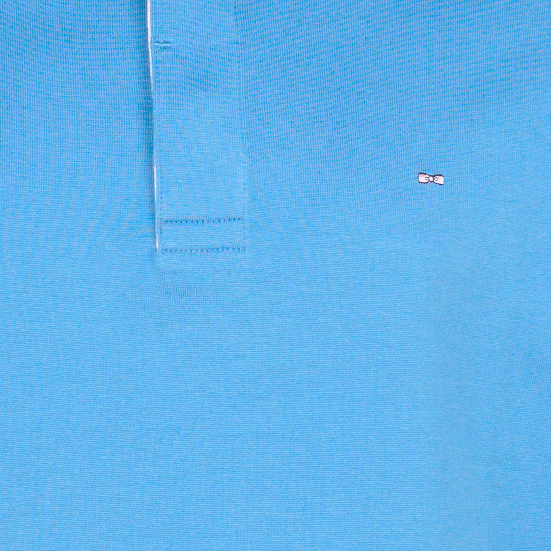 Polo manches longues en coton | Bleu
