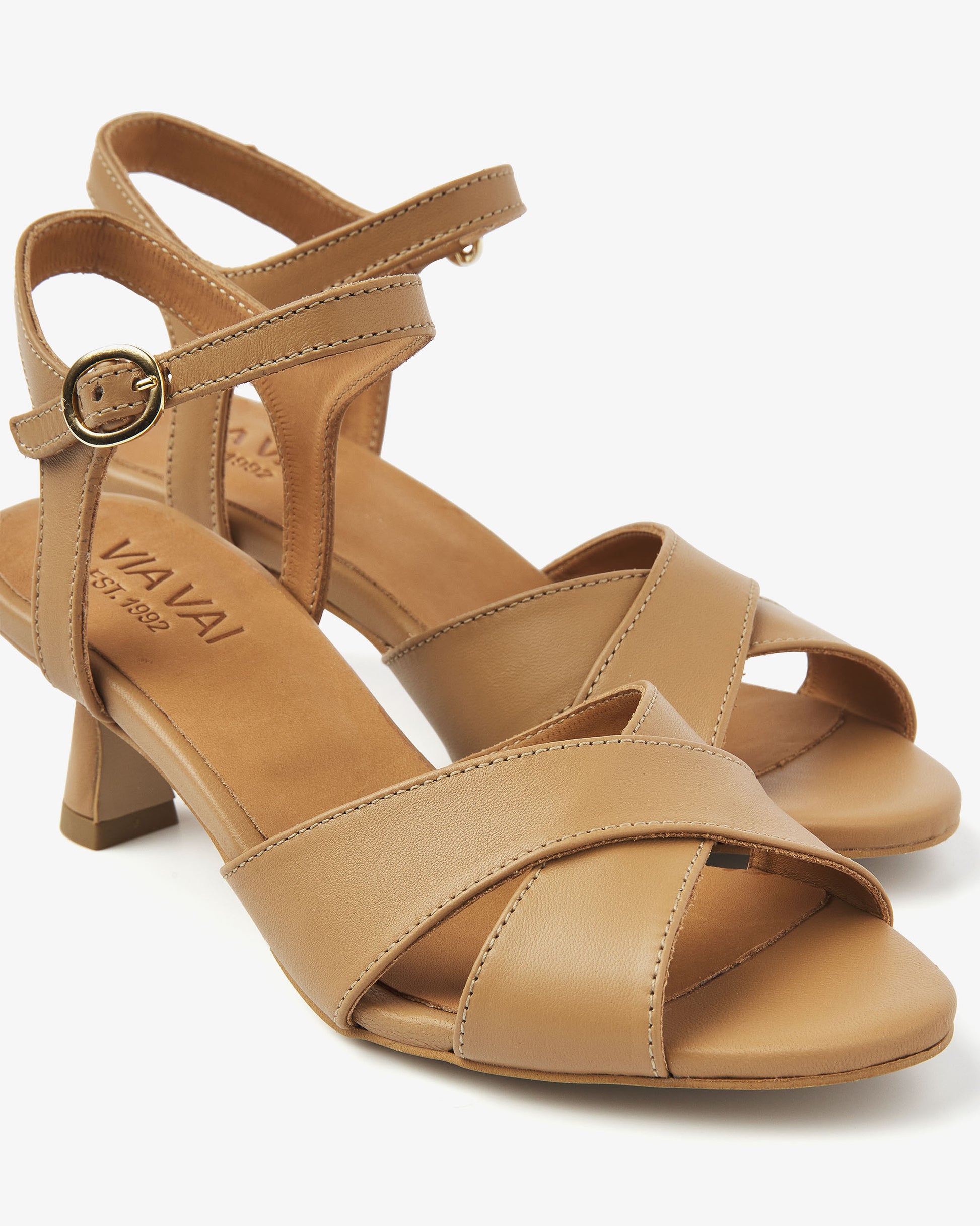 VIA VAI cognac sandalen  Lily Ruth