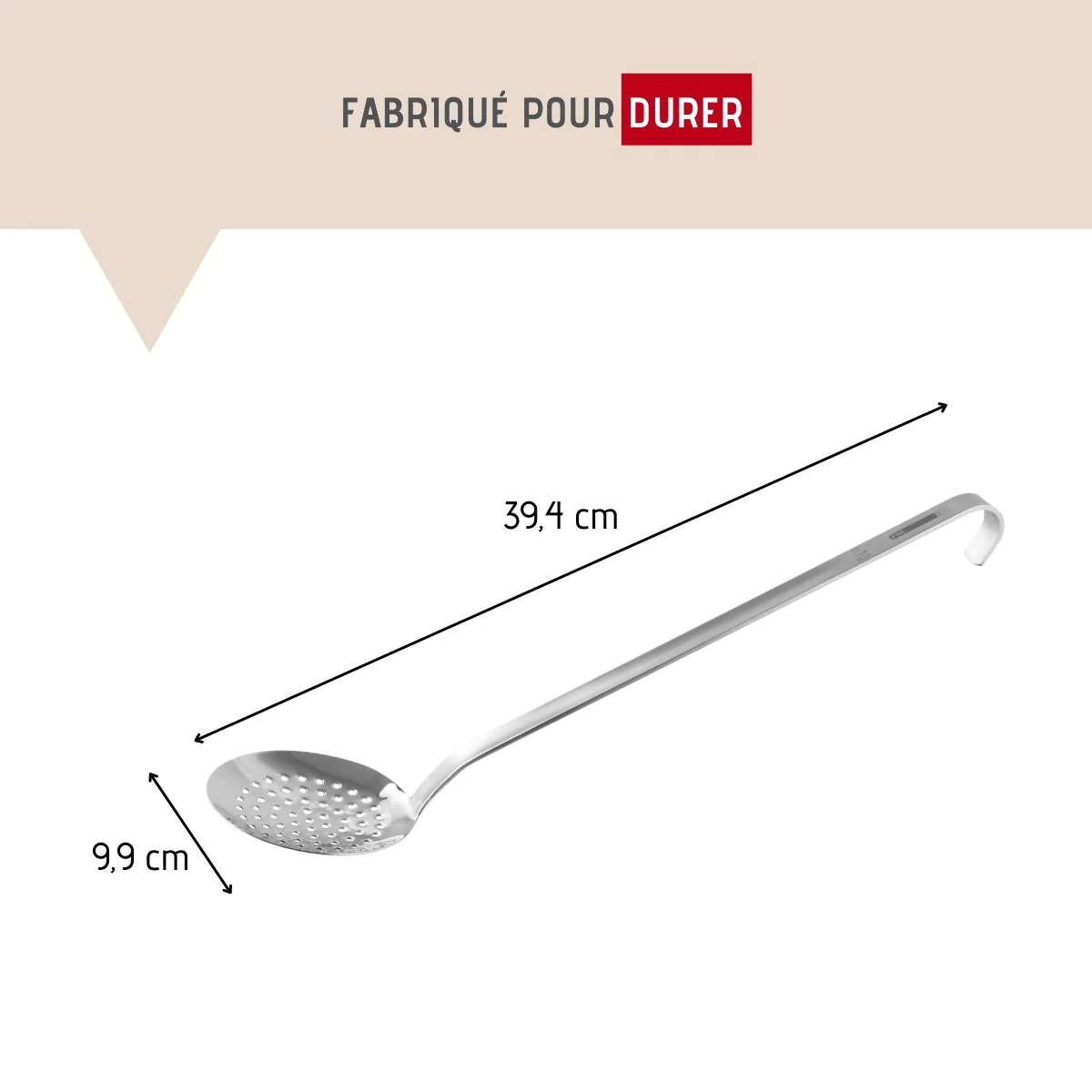 Ecumoire de cuisine inox 39,4 cm l Divers FM Professional