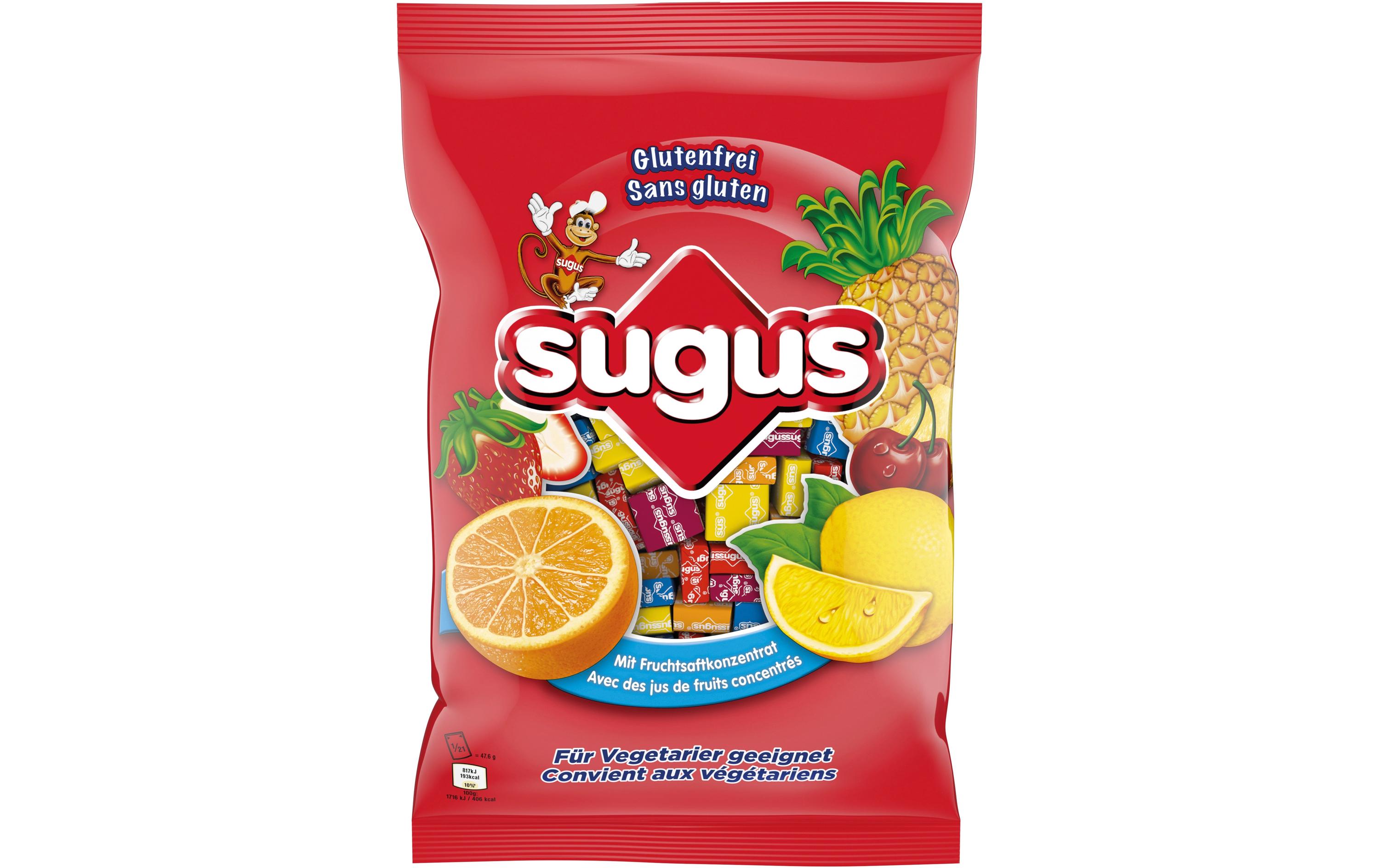 Kaubonbon glutenfrei 1000 gKaudragees mit Fruchtgeschmack und konzentrierten Fruchtsäften