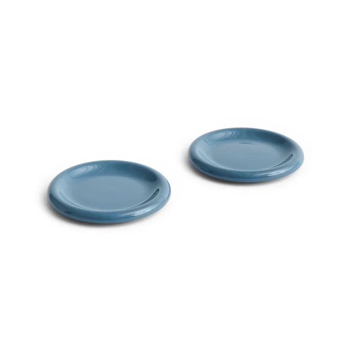 HAY - Barro Teller Ø 18 cm, dunkelblau (2er-Set)