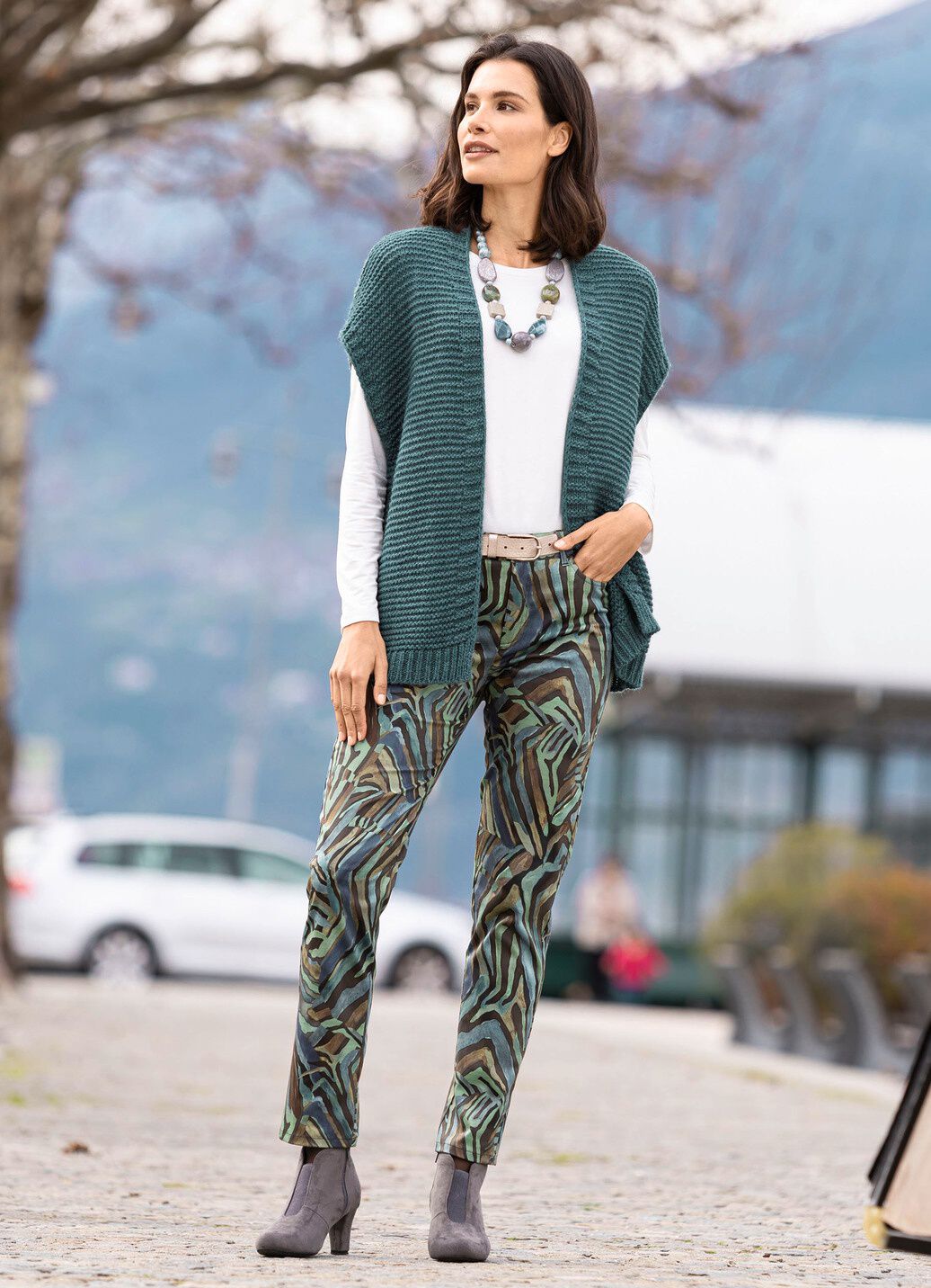 Gilet mit Alpaka