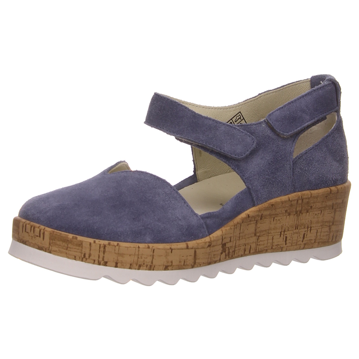 Waldläufer Keilpumps blau blau